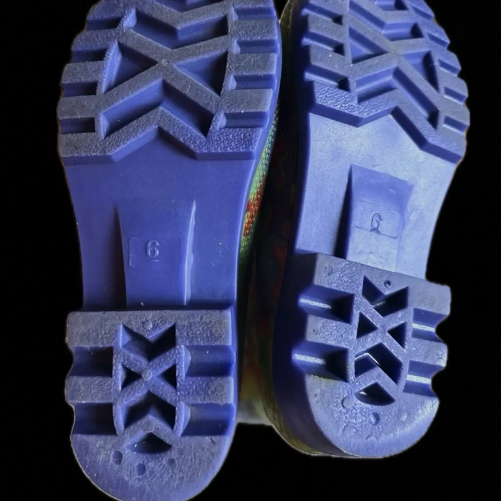 Colorful Autism Awareness Puzzle Rain Boots - Picture 6 of 6